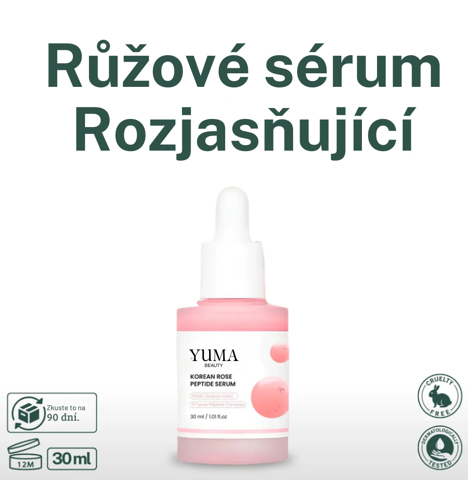 Rozjasňující růžové sérum (s peptidy a PDRN)